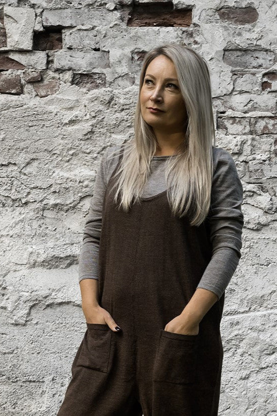 Alpaka pullover für damen mit U-Boot-Ausschnitt