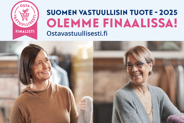 Suomen vastuullisin tuote - Finalisti 2025